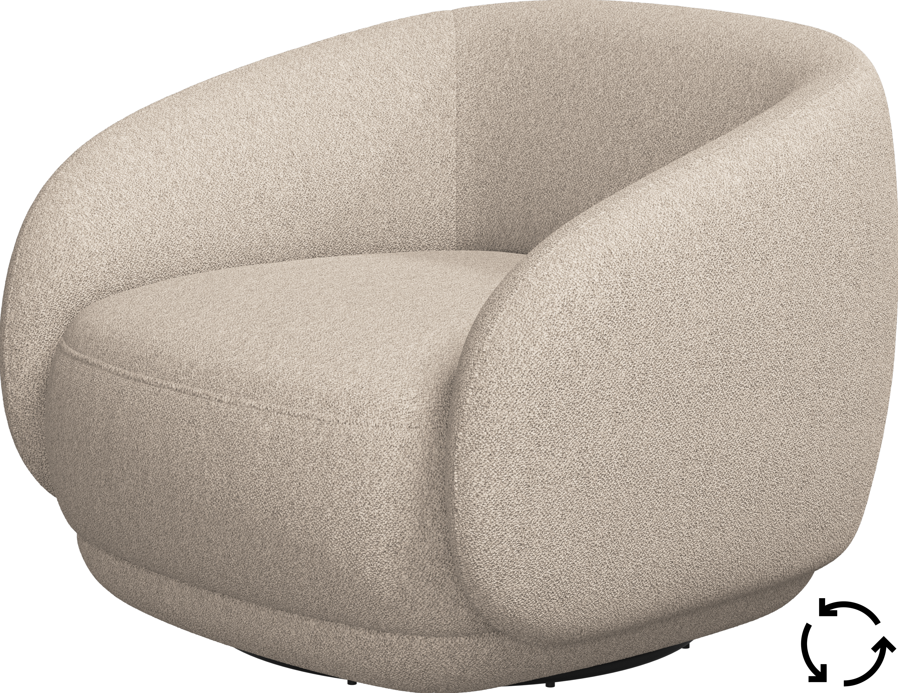 Bolzano armchair with swivel function | Living chair | Bolzano